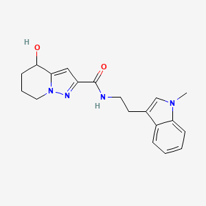 4-hydroxy-N-[2-(1-methylindol-3-yl)ethyl]-4,5,6,7-tetrahydropyrazolo[1,5-a]pyridine-2-carboxamide