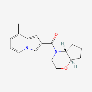 [(4aS,7aR)-3,4a,5,6,7,7a-hexahydro-2H-cyclopenta[b][1,4]oxazin-4-yl]-(8-methylindolizin-2-yl)methanone