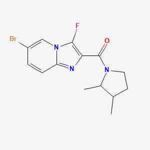 (6-Bromo-3-fluoroimidazo[1,2-a]pyridin-2-yl)-(2,3-dimethylpyrrolidin-1-yl)methanone