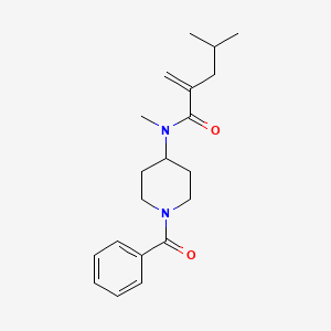 N-(1-benzoylpiperidin-4-yl)-N,4-dimethyl-2-methylidenepentanamide