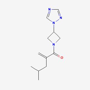 4-Methyl-2-methylidene-1-[3-(1,2,4-triazol-1-yl)azetidin-1-yl]pentan-1-one