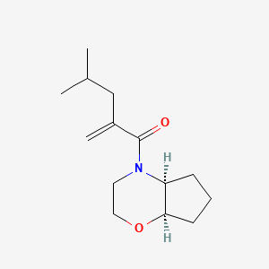 1-[(4aS,7aR)-3,4a,5,6,7,7a-hexahydro-2H-cyclopenta[b][1,4]oxazin-4-yl]-4-methyl-2-methylidenepentan-1-one