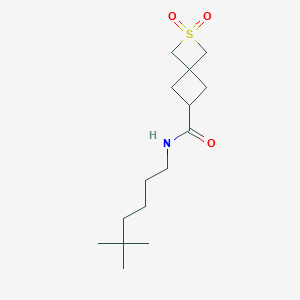 N-(5,5-dimethylhexyl)-2,2-dioxo-2lambda6-thiaspiro[3.3]heptane-6-carboxamide