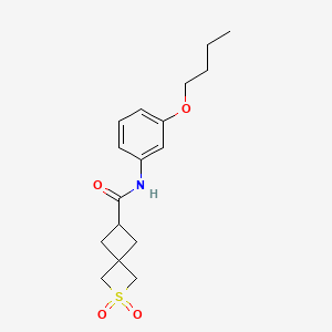 N-(3-butoxyphenyl)-2,2-dioxo-2lambda6-thiaspiro[3.3]heptane-6-carboxamide