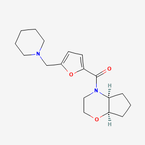 [(4aS,7aR)-3,4a,5,6,7,7a-hexahydro-2H-cyclopenta[b][1,4]oxazin-4-yl]-[5-(piperidin-1-ylmethyl)furan-2-yl]methanone