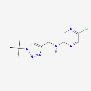 N-[(1-tert-butyltriazol-4-yl)methyl]-5-chloropyrazin-2-amine