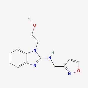 1-(2-methoxyethyl)-N-(1,2-oxazol-3-ylmethyl)benzimidazol-2-amine