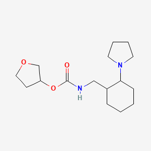 oxolan-3-yl N-[(2-pyrrolidin-1-ylcyclohexyl)methyl]carbamate