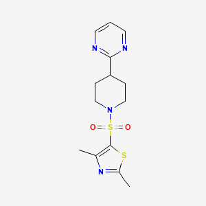 2,4-Dimethyl-5-(4-pyrimidin-2-ylpiperidin-1-yl)sulfonyl-1,3-thiazole