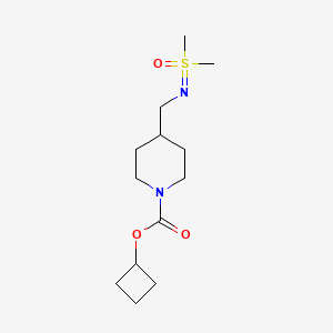 Cyclobutyl 4-[[[dimethyl(oxo)-lambda6-sulfanylidene]amino]methyl]piperidine-1-carboxylate