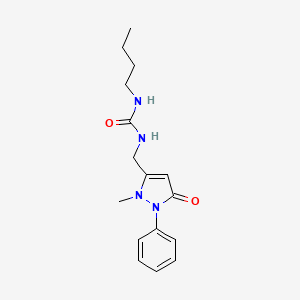 1-Butyl-3-[(2-methyl-5-oxo-1-phenylpyrazol-3-yl)methyl]urea