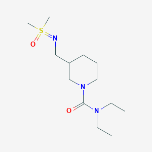 3-[[[dimethyl(oxo)-lambda6-sulfanylidene]amino]methyl]-N,N-diethylpiperidine-1-carboxamide