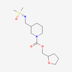 molecular formula C14H26N2O4S B7092743 Oxolan-2-ylmethyl 3-[[[dimethyl(oxo)-lambda6-sulfanylidene]amino]methyl]piperidine-1-carboxylate 