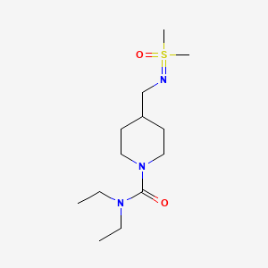 4-[[[dimethyl(oxo)-lambda6-sulfanylidene]amino]methyl]-N,N-diethylpiperidine-1-carboxamide