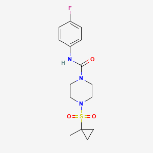 N-(4-fluorophenyl)-4-(1-methylcyclopropyl)sulfonylpiperazine-1-carboxamide