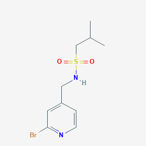 N-[(2-bromopyridin-4-yl)methyl]-2-methylpropane-1-sulfonamide