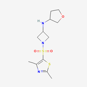 1-[(2,4-dimethyl-1,3-thiazol-5-yl)sulfonyl]-N-(oxolan-3-yl)azetidin-3-amine