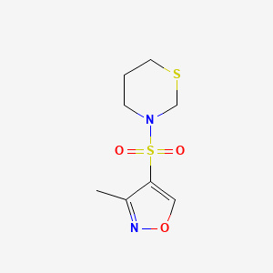 3-Methyl-4-(1,3-thiazinan-3-ylsulfonyl)-1,2-oxazole