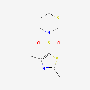 3-[(2,4-Dimethyl-1,3-thiazol-5-yl)sulfonyl]-1,3-thiazinane