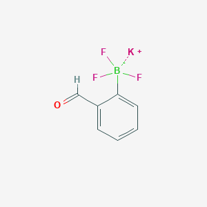 molecular formula C7H5BF3KO B070929 （2-甲酰基苯基）三氟硼酸钾 CAS No. 192863-39-1
