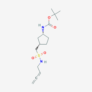 molecular formula C15H26N2O4S B7093395 CID 132389078 