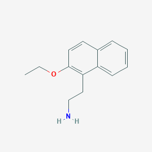 molecular formula C14H17NO B070945 2-(2-Ethoxynaphthalen-1-yl)ethanamine CAS No. 180334-20-7