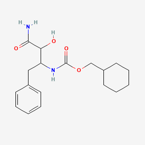 molecular formula C18H26N2O4 B7094687 cyclohexylmethyl N-(4-amino-3-hydroxy-4-oxo-1-phenylbutan-2-yl)carbamate 