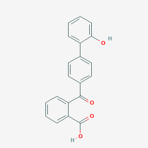 molecular formula C20H14O4 B070950 2-[4-(2-Hydroxyphenyl)benzoyl]benzoic acid CAS No. 172723-84-1