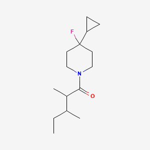 1-(4-Cyclopropyl-4-fluoropiperidin-1-yl)-2,3-dimethylpentan-1-one