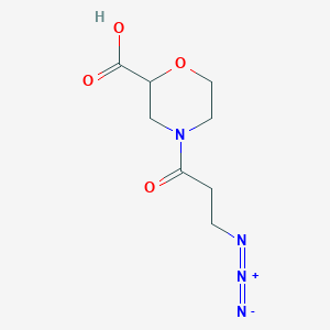 4-(3-Azidopropanoyl)morpholine-2-carboxylic acid