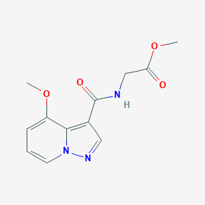 Methyl 2-[(4-methoxypyrazolo[1,5-a]pyridine-3-carbonyl)amino]acetate