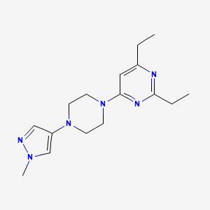 2,4-Diethyl-6-[4-(1-methylpyrazol-4-yl)piperazin-1-yl]pyrimidine