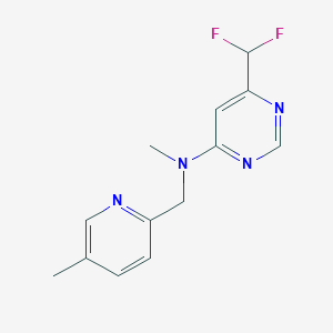 6-(difluoromethyl)-N-methyl-N-[(5-methylpyridin-2-yl)methyl]pyrimidin-4-amine