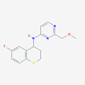 N-(6-fluoro-3,4-dihydro-2H-thiochromen-4-yl)-2-(methoxymethyl)pyrimidin-4-amine