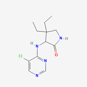 3-[(5-Chloropyrimidin-4-yl)amino]-4,4-diethylpyrrolidin-2-one