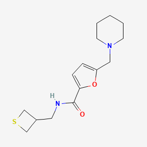 5-(piperidin-1-ylmethyl)-N-(thietan-3-ylmethyl)furan-2-carboxamide