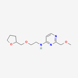 2-(methoxymethyl)-N-[2-(oxolan-2-ylmethoxy)ethyl]pyrimidin-4-amine