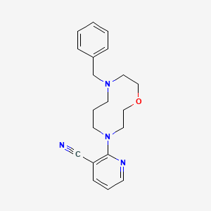 2-(8-Benzyl-1,4,8-oxadiazecan-4-yl)pyridine-3-carbonitrile