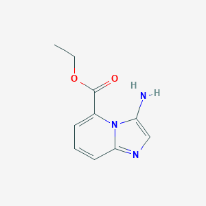 molecular formula C10H11N3O2 B070957 Ethyl 3-aminoimidazo[1,2-a]pyridine-5-carboxylate CAS No. 177485-58-4