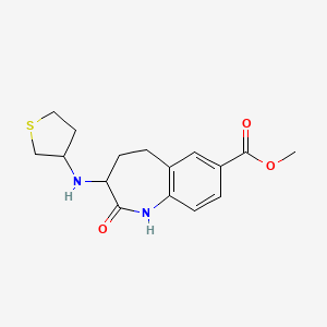 molecular formula C16H20N2O3S B7097938 Methyl 2-oxo-3-(thiolan-3-ylamino)-1,3,4,5-tetrahydro-1-benzazepine-7-carboxylate 