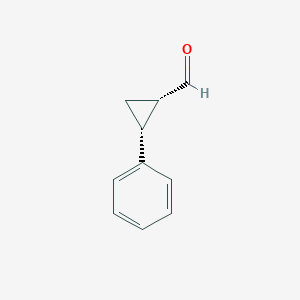 molecular formula C10H10O B070982 (1S,2R)-2-Phenylcyclopropane-1-carbaldehyde CAS No. 186183-64-2