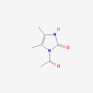 molecular formula C7H10N2O2 B070983 1-Acetyl-4,5-dimethyl-1H-imidazol-2(3H)-one CAS No. 174840-84-7