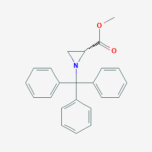 molecular formula C23H21NO2 B070996 Methyl (R)-1-Trityl-2-aziridinecarboxylate CAS No. 160233-42-1