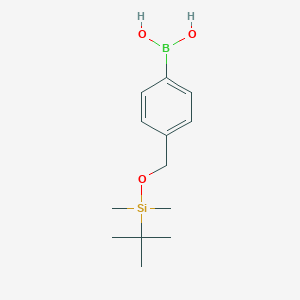molecular formula C13H23BO3Si B071000 (4-(((tert-Butyldimethylsilyl)oxy)methyl)phenyl)boronic acid CAS No. 162356-89-0