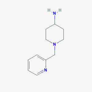 molecular formula C11H17N3 B071008 1-(Pyridin-2-ylmethyl)piperidin-4-amine CAS No. 160357-91-5