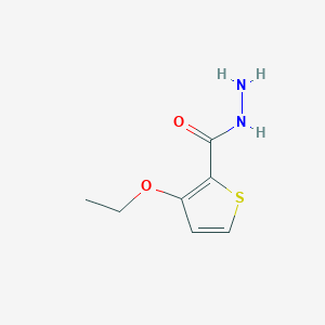 molecular formula C7H10N2O2S B071023 3-Ethoxythiophene-2-carbohydrazide CAS No. 175137-40-3