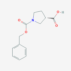 molecular formula C13H15NO4 B071044 (S)-1-((苄氧羰基)吡咯烷-3-羧酸 CAS No. 192214-00-9