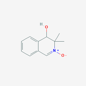 molecular formula C11H13NO2 B071046 3,3-Dimethyl-3,4-dihydroisoquinolin-4-ol N-oxide CAS No. 184375-93-7