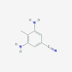 molecular formula C8H9N3 B071058 3,5-Diamino-4-methylbenzonitrile CAS No. 168770-41-0
