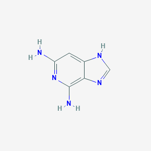 molecular formula C6H7N5 B071065 1H-Imidazo[4,5-C]pyridine-4,6-diamine CAS No. 167083-81-0